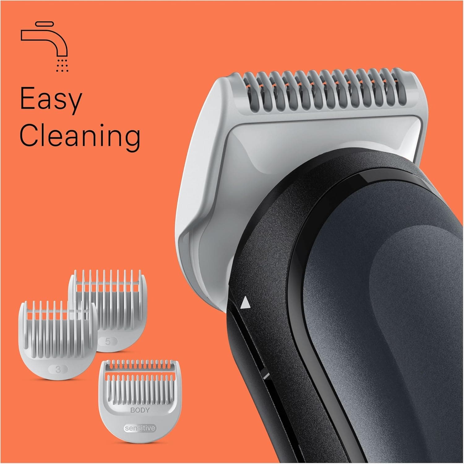 Buy Braun,Braun Body Groomer 3 BG3350 - Manscaping Tool with SkinShield Technology, Sensitive Comb, Wet & Dry, 100% Waterproof, UK 2 Pin Plug - Black/Grey - Gadcet UK | UK | London | Scotland | Wales| Near Me | Cheap | Pay In 3 | Hair Clipper & Trimmer Accessories