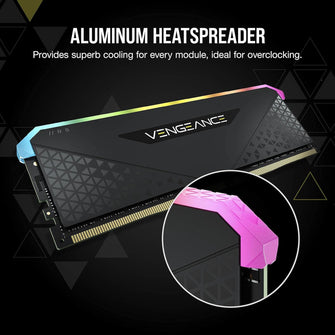 Buy Corsair,Corsair VENGEANCE RGB RS DDR4 RAM 16GB (1x16GB) 3200MHz CL16 Intel XMP 2.0 AMD Ryzen iCUE Compatible Computer Memory - Black - Gadcet UK | UK | London | Scotland | Wales| Ireland | Near Me | Cheap | Pay In 3 | Computer Components