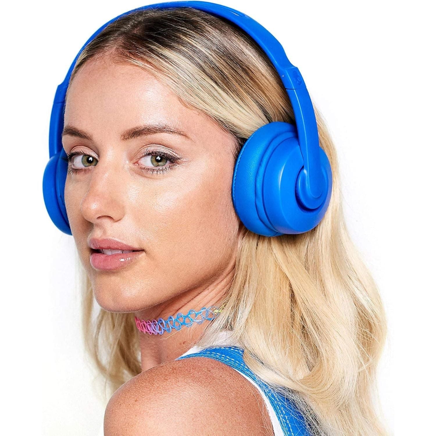 Buy Skullcandy,Skullcandy Cassette On-Ear Wireless Headphones, 22 Hr Battery, Microphone, Works with iPhone Android and Bluetooth Devices - Blue - Gadcet UK | UK | London | Scotland | Wales| Ireland | Near Me | Cheap | Pay In 3 | Headphones & Headsets