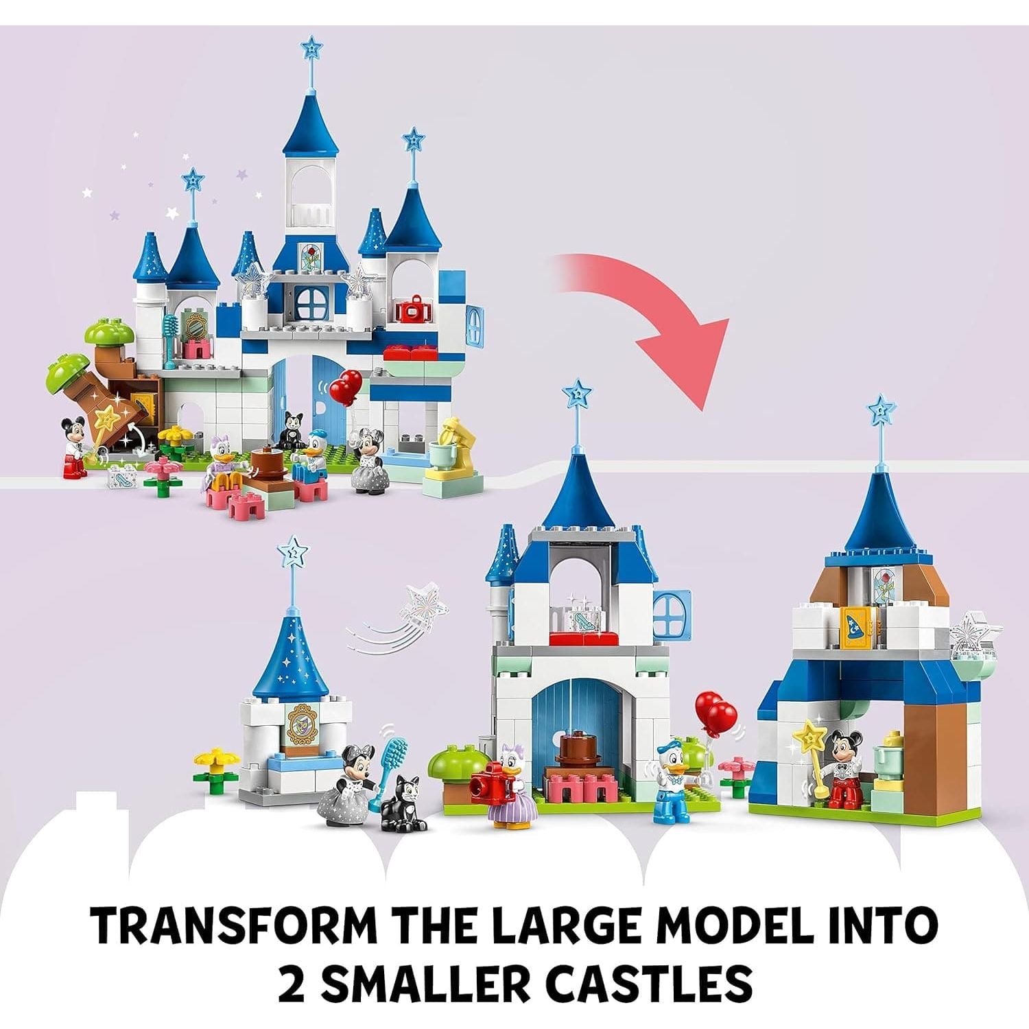 Buy Alann Trading Limited,LEGO 10998 DUPLO Disney 3in1 Magical Castle, Building Bricks Toy with Mickey Mouse, Minnie, Donald Duck and Daisy Figures, Toys for Toddlers and Kids 3 Plus Years Old, Disney's 100th Anniversary Set - Gadcet UK | UK | London | Scotland | Wales| Ireland | Near Me | Cheap | Pay In 3 | Toys & Games