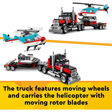 Buy LEGO,LEGO Creator 3in1 Flatbed Truck with Helicopter – Set 31146 – Build Propeller Plane, Fuel Lorry, Hot Rod & SUV - Gadcet UK | UK | London | Scotland | Wales| Near Me | Cheap | Pay In 3 | Building Toys
