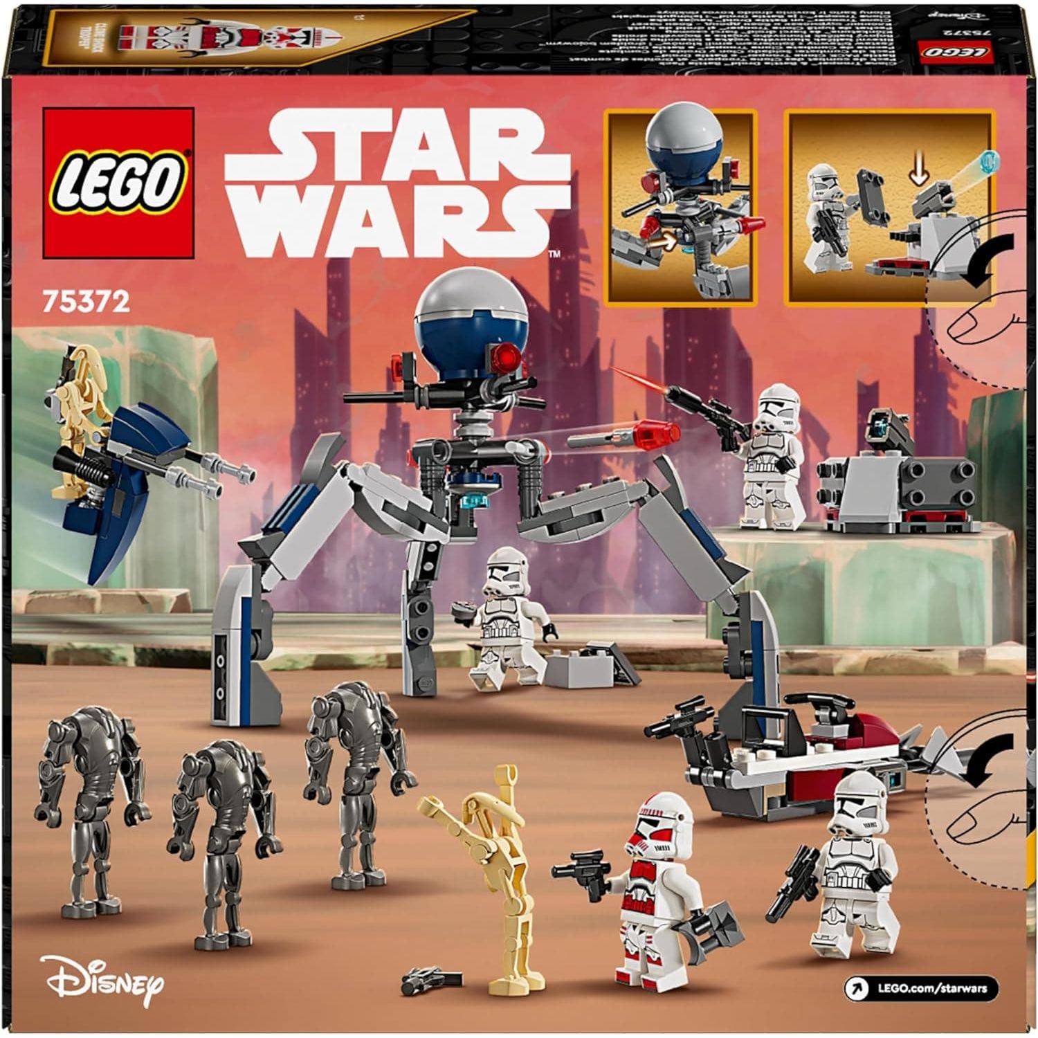 Buy LEGO,LEGO Star Wars Clone Trooper & Battle Droid Battle Pack Building Toys for Kids with Speeder Bike Vehicle, 4 Minifigures and 5 Figures, Gifts for Boys and Girls Aged 7 Plus Years Old 75372 - Gadcet UK | UK | London | Scotland | Wales| Near Me | Cheap | Pay In 3 | Toys & Games