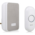 Buy Byron,Byron DBY-22322UK Wireless Plug in Doorbell Set, 150 m Range, 16 Melodies, Visual Alert System, White & Grey mesh - Gadcet UK | UK | London | Scotland | Wales| Near Me | Cheap | Pay In 3 | Security System Sensors
