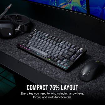 Buy CORSAIR,CORSAIR K65 PLUS Wireless 75% Mechanical Gaming Keyboard – RGB, Hot-Swappable MLX Red Switches, PBT Keycaps, UK Layout, Black - Gadcet UK | UK | London | Scotland | Wales| Near Me | Cheap | Pay In 3 | Keyboards