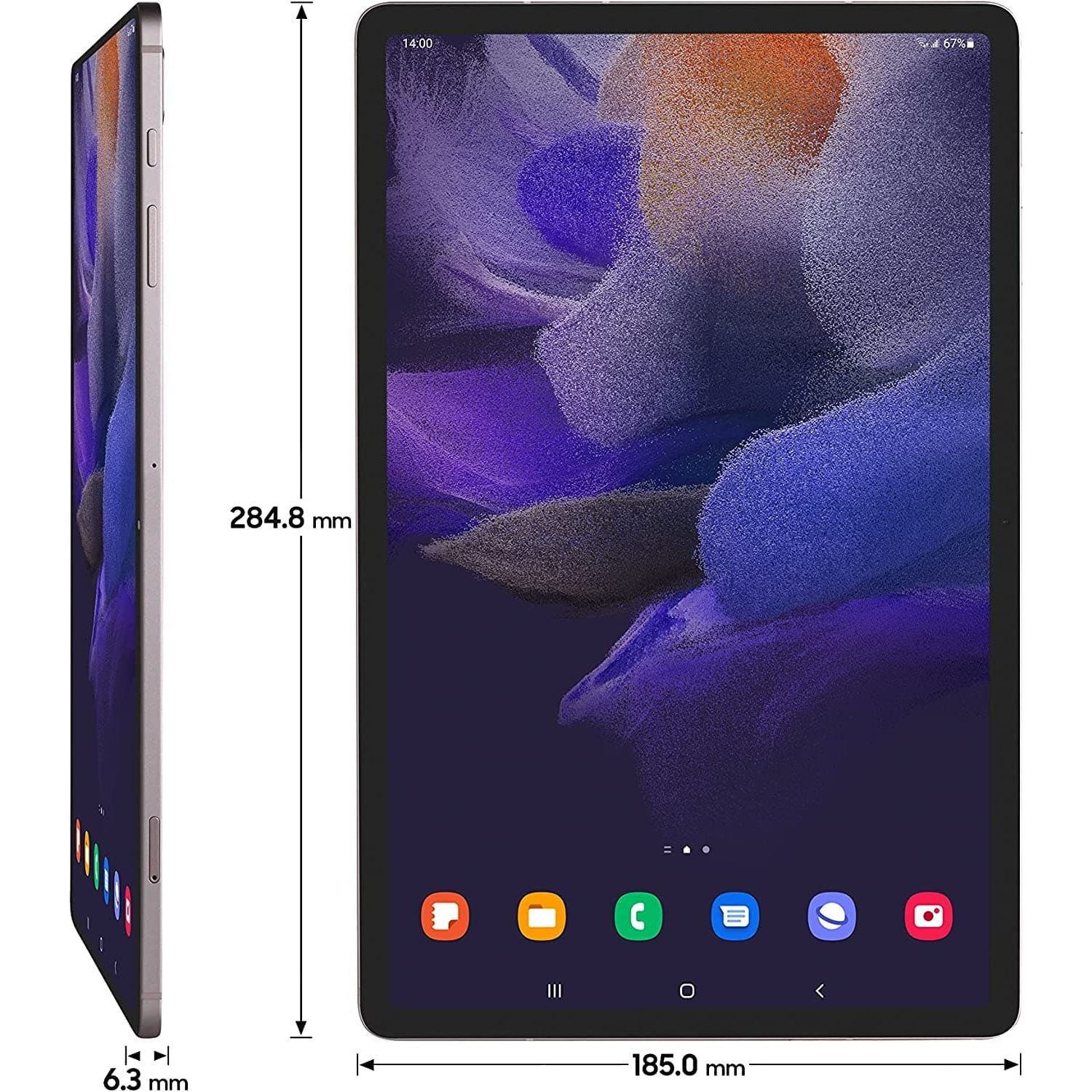 Samsung,Samsung Galaxy Tab S7 FE - 12.4” 5G 64GB Storage, 4GB RAM, Mystic Black/Grey - Unlocked - Gadcet.com