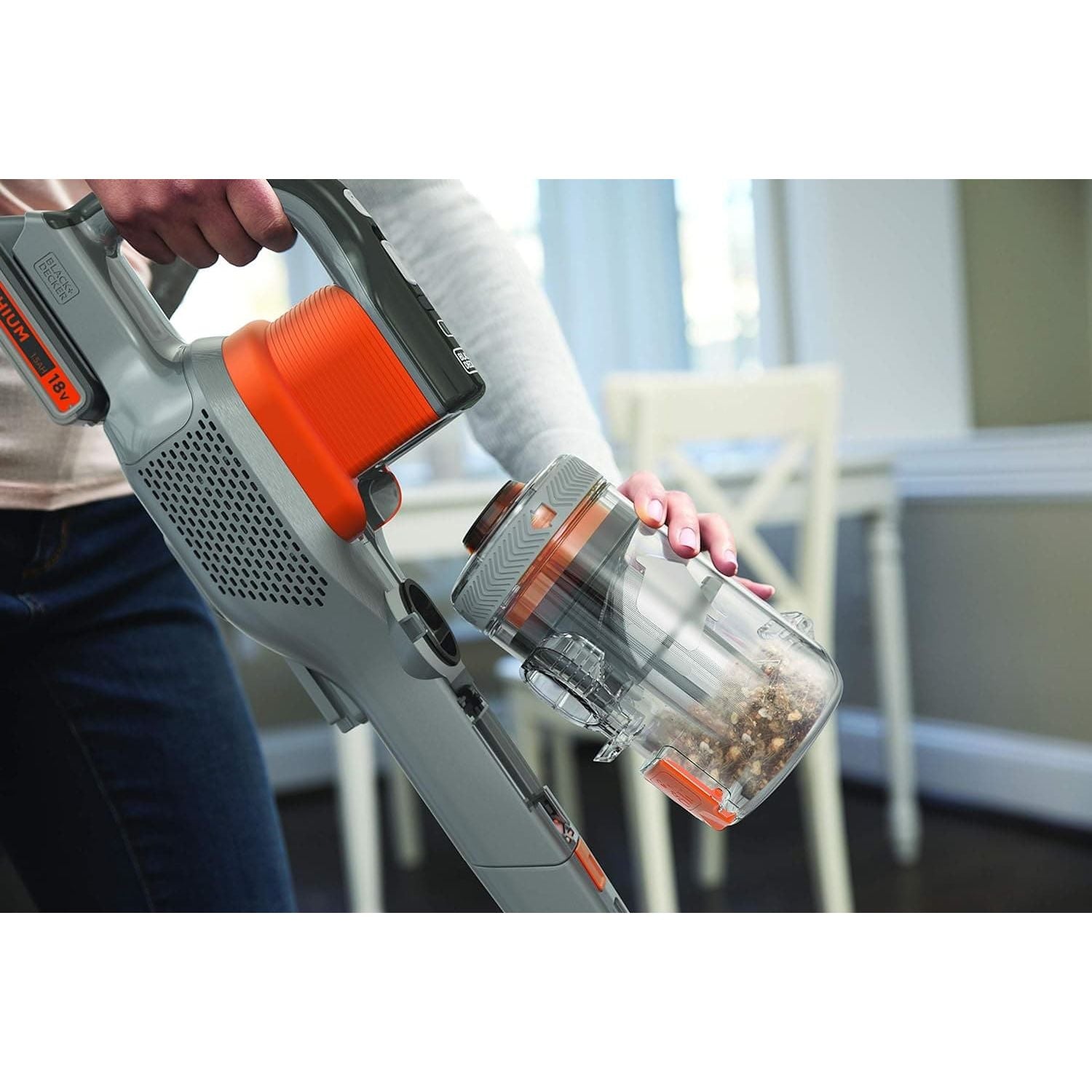 Buy BLACK+DECKER,BLACK + DECKER BHFEV182C-GB, 18V 2.0Ah PowerSeries Floor Extension Stick Vac, Grey, 650 milliliters - Gadcet UK | UK | London | Scotland | Wales| Ireland | Near Me | Cheap | Pay In 3 | Vacuum Cleaner