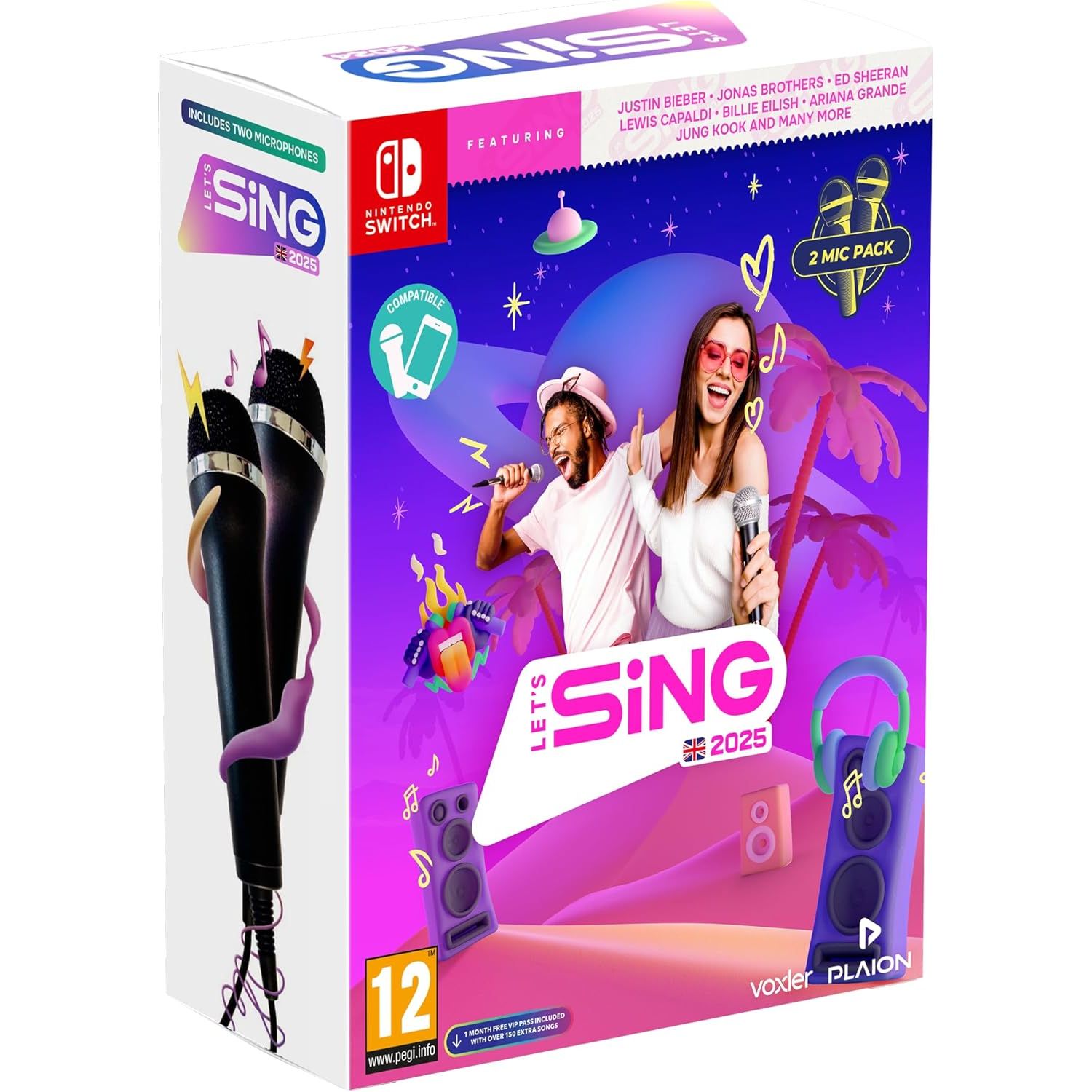 Buy Nintendo,Let’s Sing 2025 2 Mic Pack UK Edition Nintendo Switch Karaoke Game - Gadcet UK | UK | London | Scotland | Wales| Near Me | Cheap | Pay In 3 | Video Game Software