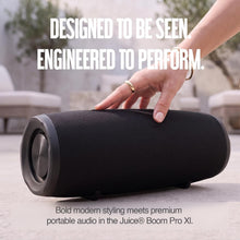 Juice BoomPRO-XL Bluetooth Speaker – 20W 360° Sound, 18-Hour Playback, IPX5 Splashproof – Black