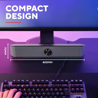 Buy Trust Gaming#,Trust Gaming GXT 1619 Rhox RGB Soundbar – 12W USB Powered PC Speakers with 3.5mm Jack, Plug & Play Stereo Audio for Desktop, Laptop, Computer – Black/Grey - Gadcet UK | UK | London | Scotland | Wales| Near Me | Cheap | Pay In 3 | Speaker
