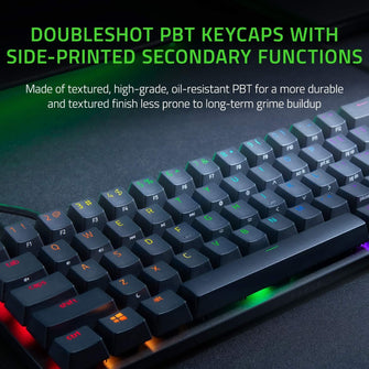 Buy Razer,Razer Huntsman Mini (Red Switch) - 60% Compact Gaming Keyboard UK Layout | Black - Gadcet.com | UK | London | Scotland | Wales| Ireland | Near Me | Cheap | Pay In 3 | Keyboard & Mouse