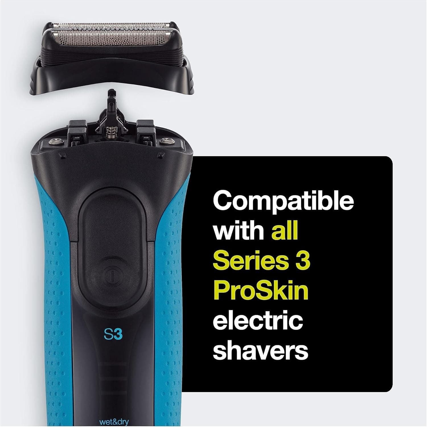 Buy Braun,Braun Series 3 Electric Shaver Replacement Head, Easily Attach Your New Shaver Head, Compatible With All Series 3 ProSkin Electric Shavers, 32S, Silver - Gadcet  | UK | London | Scotland | Wales| Near Me | Cheap | Pay In 3 | Razors & Razor Blades