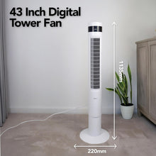 Buy Igenix,Igenix IGFD6043W Oscillating Digital Tower Fan – 43 Inch, White - Gadcet UK | UK | London | Scotland | Wales| Near Me | Cheap | Pay In 3 | Desk & Pedestal Fans