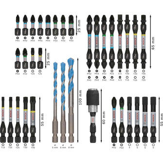 Buy Bosch,Bosch Professional 35-Piece Pick & Click Drill Bit Set with Universal Holder for Impact Drivers - Gadcet UK | UK | London | Scotland | Wales| Near Me | Cheap | Pay In 3 | Power Tool