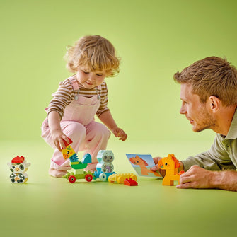 Buy Lego,LEGO DUPLO 10412 My First Animal Train – Farm Animal Toy Set with Rooster, Horse, Lamb & Cow – Ages 1.5+ - Gadcet UK | UK | London | Scotland | Wales| Near Me | Cheap | Pay In 3 | Building Toys