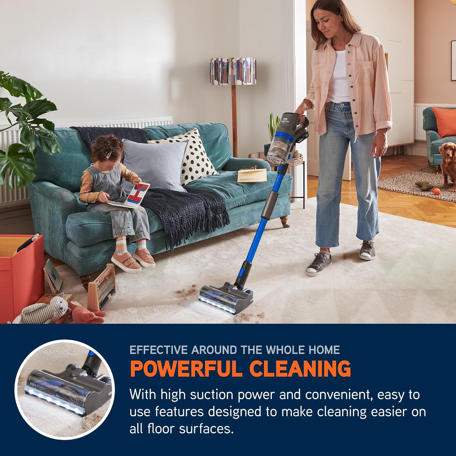 Vax HomePro Pet Cordless Stick Vacuum Cleaner – HairWrap Resist & FlexiClean Technology with 45-Min Runtime