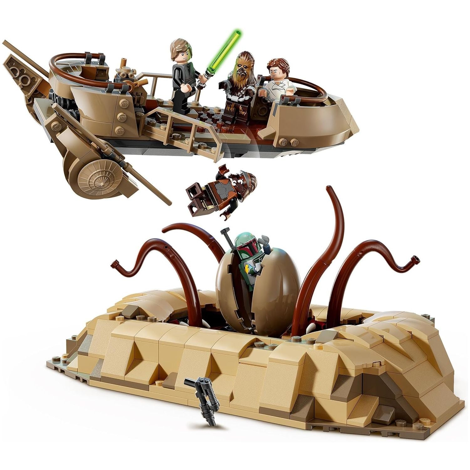 Buy LEGO,LEGO Star Wars: Return of the Jedi Desert Skiff & Sarlacc Pit, Vehicle Building Toy Set for 9 Plus Year Old Boys & Girls, Features 6 Minifigures Including Luke Skywalker, Gift for Kids and Fans - Gadcet UK | UK | London | Scotland | Wales| Near Me | Cheap | Pay In 3 | Interlocking Blocks