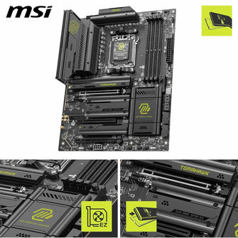 MSI MAG X870E TOMAHAWK WIFI Motherboard (ATX) – Supports AMD Ryzen 9000 / 8000 / 7000 Series Processors, DDR5, PCIe 5.0, Wi-Fi 7, 5G LAN