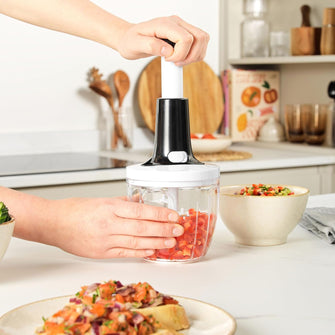 Buy Salter,Salter BW12923EU7 Press Chopper – Manual Hand Dicer for Onion, Pepper, Garlic, Ginger, Herbs, Chillies, Stainless Steel Blade, Non-Slip, Easy to Clean, Compact Storage - Gadcet UK | UK | London | Scotland | Wales| Near Me | Cheap | Pay In 3 | Kitchen & Dining