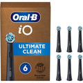 Buy Oral-B,Oral-B iO Ultimate Clean Electric Toothbrush Head, Twisted & Angled Bristles for Deeper Plaque Removal, Pack of 6 Toothbrush Heads, Suitable for Mailbox, Black - Gadcet UK | UK | London | Scotland | Wales| Near Me | Cheap | Pay In 3 | Toothbrushes