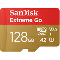 Buy SanDisk,SanDisk 128GB Extreme Go microSDXC Card + SD Adapter – UHS-I, up to 200MB/s, V30, U3, Class 10 – 5K/4K UHD – for Android, Drones, Action Cams, Gaming - Gadcet UK | UK | London | Scotland | Wales| Near Me | Cheap | Pay In 3 | Flash Memory Cards