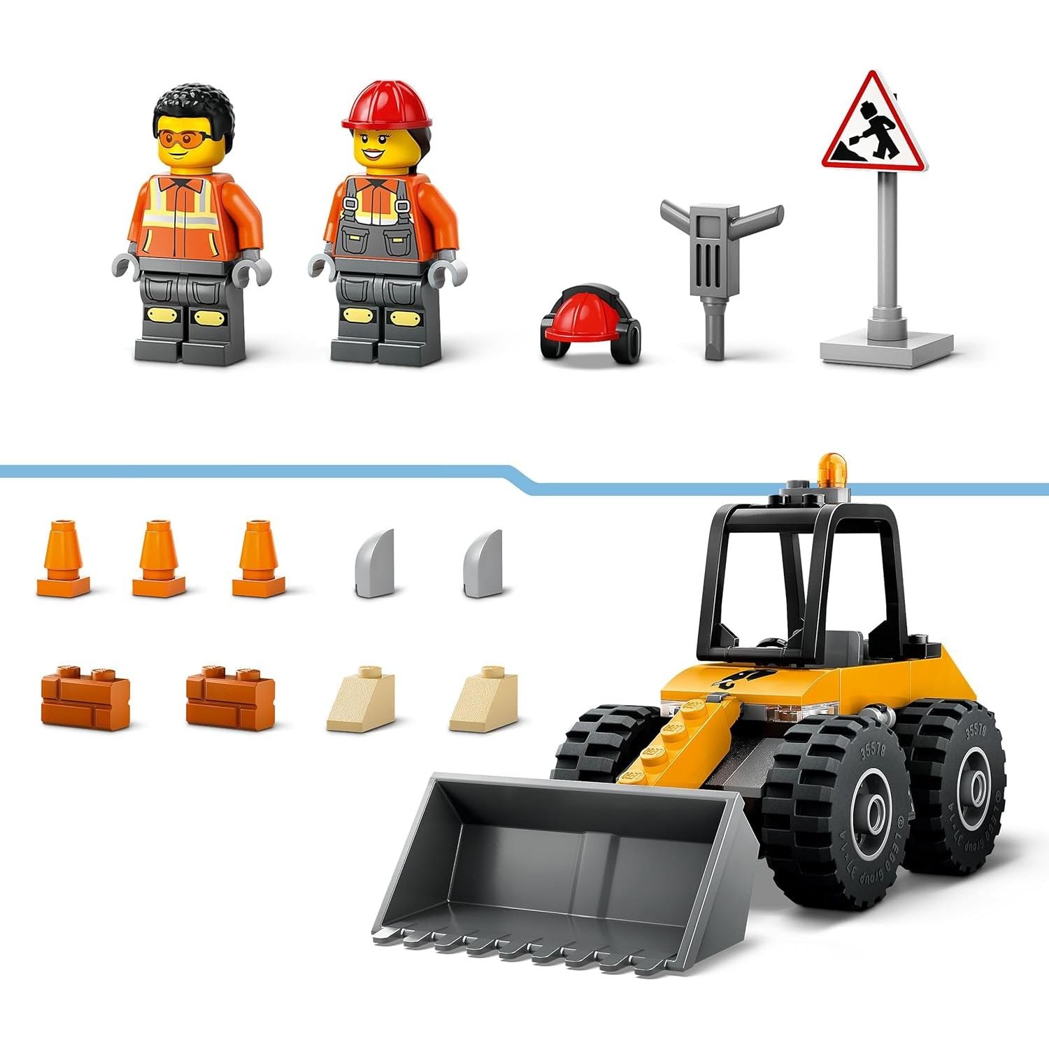 Buy LEGO,LEGO City Yellow Construction Wheel Loader Toy - Vehicle Building Set for Toddlers, 4+ Year Old Boys & Girls - Preschool Montessori Gift Ideas - Gadcet UK | UK | London | Scotland | Wales| Near Me | Cheap | Pay In 3 | Construction Set Toys
