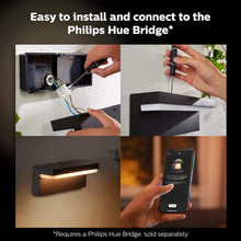 Buy Philips Hue,Philips Hue Nyro White and Colour Ambiance LED Smart Outdoor Wall Light for Garden, Patio. [Black] Compatible with Alexa, Google Assistant and Apple HomeKit - Gadcet UK | UK | London | Scotland | Wales| Ireland | Near Me | Cheap | Pay In 3 | Lighting Accessories