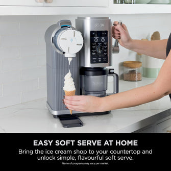 Ninja Swirl by CREAMi NC701UK 13-in-1 Ice Cream & Frozen Dessert Maker – Silver