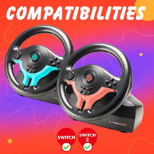 Buy Subsonic,Subsonic Superdrive SV250-S Steering Wheel & Pedals – Blue Edition (For Switch) - Gadcet UK | UK | London | Scotland | Wales| Near Me | Cheap | Pay In 3 | Game Racing Wheels