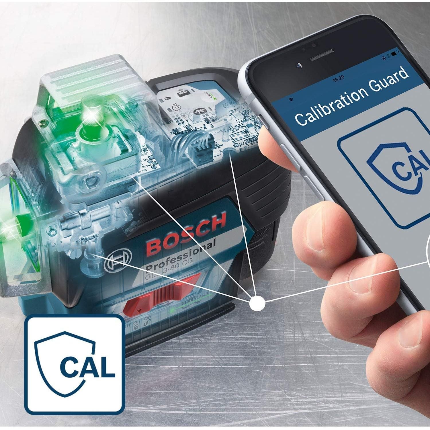 Buy Bosch Professional,Bosch GLL 3-80 CG Professional 12V Green Laser Level | 30m Range, Battery, App Control & L-BOXX - Gadcet UK | UK | London | Scotland | Wales| Near Me | Cheap | Pay In 3 | Electronics