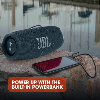 JBL Charge 5 Portable Bluetooth Speaker – Deep Bass, 20H Playtime, IP67 Waterproof, Powerbank, Blue