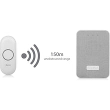 Buy Byron,Byron DBY-22322UK Wireless Plug in Doorbell Set, 150 m Range, 16 Melodies, Visual Alert System, White & Grey mesh - Gadcet UK | UK | London | Scotland | Wales| Near Me | Cheap | Pay In 3 | Security System Sensors