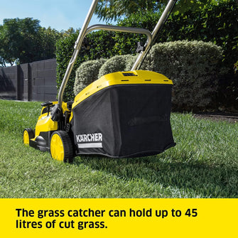 Buy KARCHER,Kärcher 18v Lawn Mower LMO 18-36 Battery Set, Incl. 18v Battery and Fast Charger, Performance: 350m², Cutting Width: 36cm, Adjustable Cutting Height: 30-70mm, Mulching Plug, 45L - Gadcet UK | UK | London | Scotland | Wales| Ireland | Near Me | Cheap | Pay In 3 | Electronics