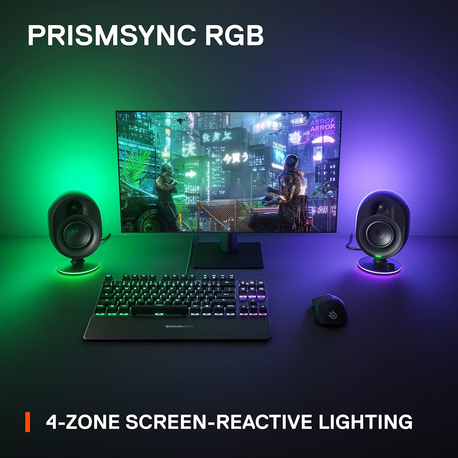 Buy SteelSeries,SteelSeries Arena 7 2.1 Gaming Speakers – Illuminated, 2-Way Design, Powerful Bass & Subwoofer, USB, Aux, Optical, Bluetooth, Wired – Compatible with PC, PlayStation, Mobile, Mac – UK Plug - Gadcet UK | UK | London | Scotland | Wales| Near Me | Cheap | Pay In 3 | Bluetooth Speaker