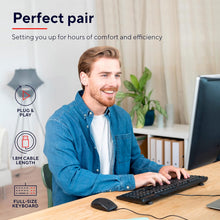 Buy Trust,Trust Taro Wired Keyboard & Mouse Set - Full-Size, Spill-Resistant, Quiet, USB Plug & Play, QWERTY UK Layout - Black - Gadcet UK | UK | London | Scotland | Wales| Near Me | Cheap | Pay In 3 | Keyboard & Mouse
