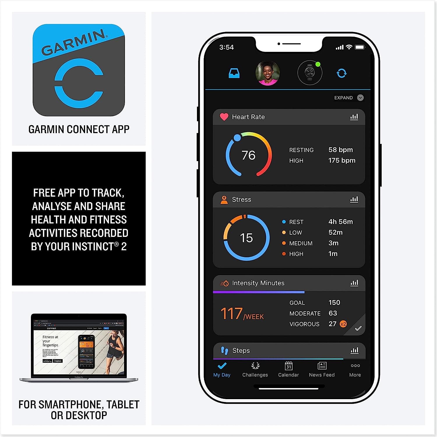 Buy Garmin,Garmin Instinct 2 Solar Tactical Edition Rugged GPS Smartwatch, Black - Gadcet.com | UK | London | Scotland | Wales| Ireland | Near Me | Cheap | Pay In 3 | smart watch