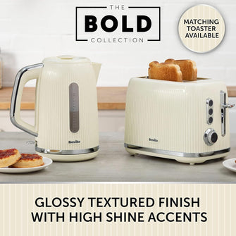 Buy BREVILLE,Breville Bold Vanilla Cream Electric Kettle | 1.7L | 3kW Fast Boil | Cream & Silver Chrome - Gadcet UK | UK | London | Scotland | Wales| Ireland | Near Me | Cheap | Pay In 3 | Electronics