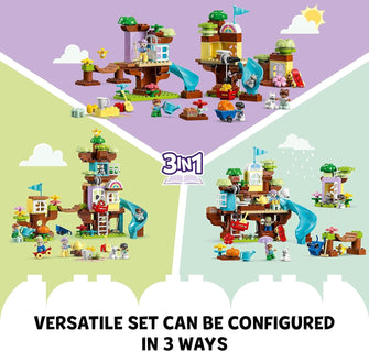 LEGO DUPLO 3in1 Tree House Set with Animal Figures - 4