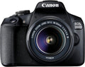 Canon EOS 2000D 24.1MP DSLR Camera with EF-S 18–55mm III Lens  Black