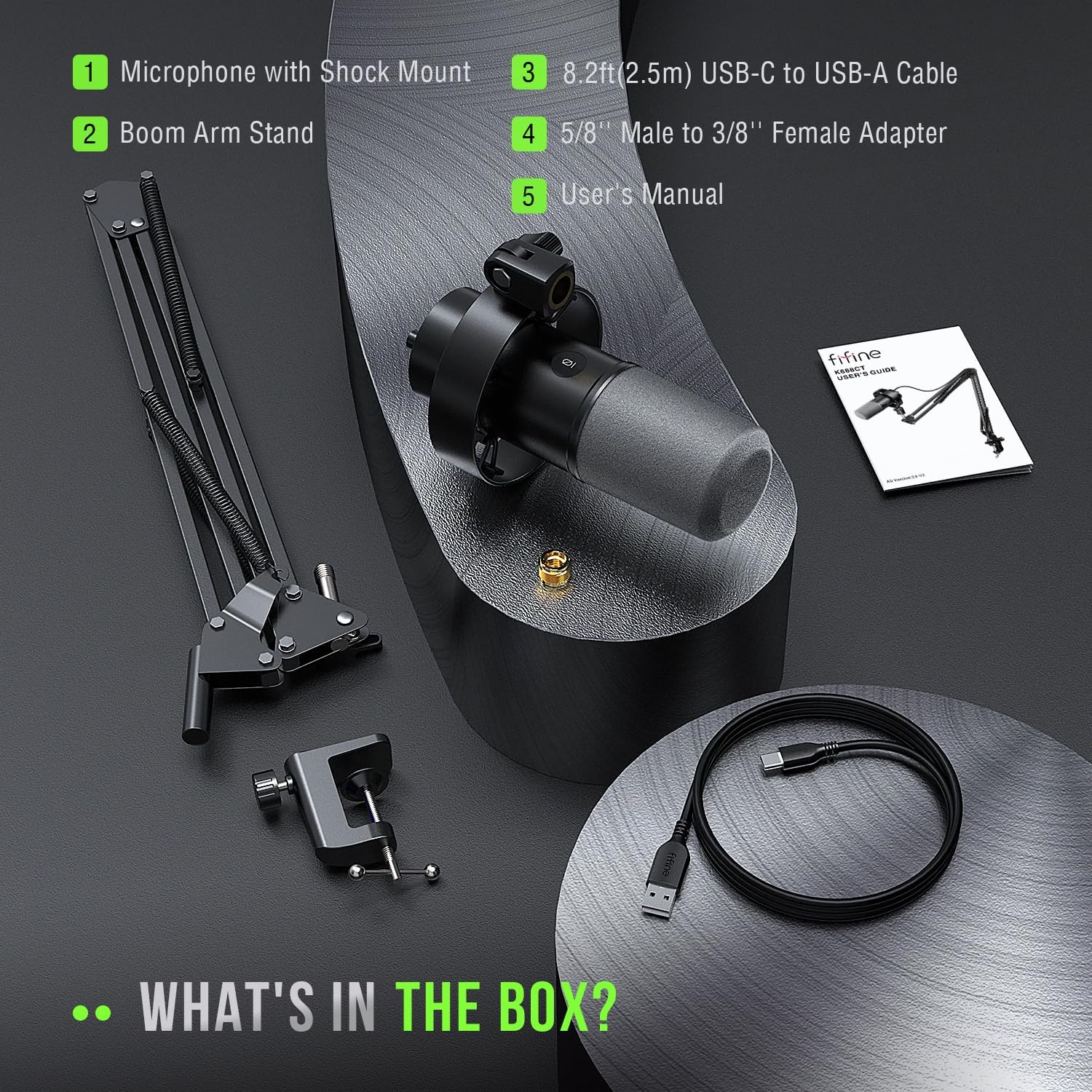 Buy Fifine,FIFINE K688 Podcast Microphone Kit – USB/XLR Dynamic Mic with Boom Arm, Mute Button, 3.5mm Jack – for Recording, Streaming, PC & XLR Mixers - Gadcet UK | UK | London | Scotland | Wales| Near Me | Cheap | Pay In 3 | Microphones