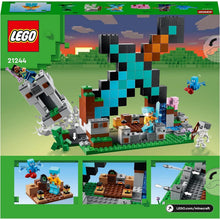 Buy LEGO,LEGO Minecraft The Sword Outpost Building Toy with Creeper, Soldier, Pig and Skeleton Figures, Gift for Boys and Girls Aged 8 Plus Years Old 21244 - Gadcet UK | UK | London | Scotland | Wales| Near Me | Cheap | Pay In 3 | Toys & Games