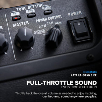 Buy BOSS,BOSS KATANA-50 MkII EX Guitar Amplifier | 50-Watt Combo Amp | GA-FC/GA-FC EX Foot Controller Support | Line Output with Cabinet Emulation | Link Second Katana-50 MkII Model with Stereo Expand Feature - Gadcet UK | UK | London | Scotland | Wales| Near Me | Cheap | Pay In 3 | Audio Amplifiers