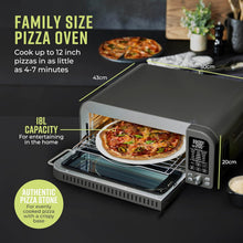 Buy TOWER,Tower T17141 Elite Pizza Oven with 5 High Temperature Programs, 15 Cooking Functions, Turbo Crisper, 400C,18L, 2000W, Grey & Chrome - Gadcet UK | UK | London | Scotland | Wales| Near Me | Cheap | Pay In 3 | Pizza Makers & Ovens
