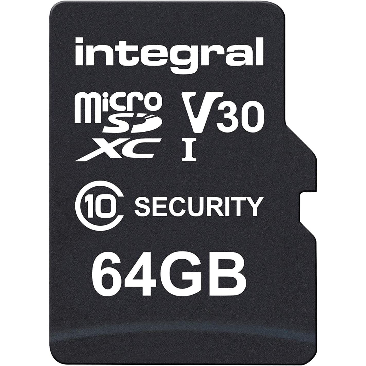 Buy Integral,Integral Micro SD Security Card 64GB for Dash-Cams, Home Cams, CCTV, Body Cams and Drones. Extended lifetime and reliable recording time after time with High Endurance - Gadcet UK | UK | London | Scotland | Wales| Near Me | Cheap | Pay In 3 | Flash Memory Cards