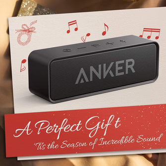 Anker Soundcore Bluetooth Speaker, Upgraded Version with 24H Playtime, IPX5 Waterproof, Stereo Sound, 66ft Bluetooth Range, Built-In Mic