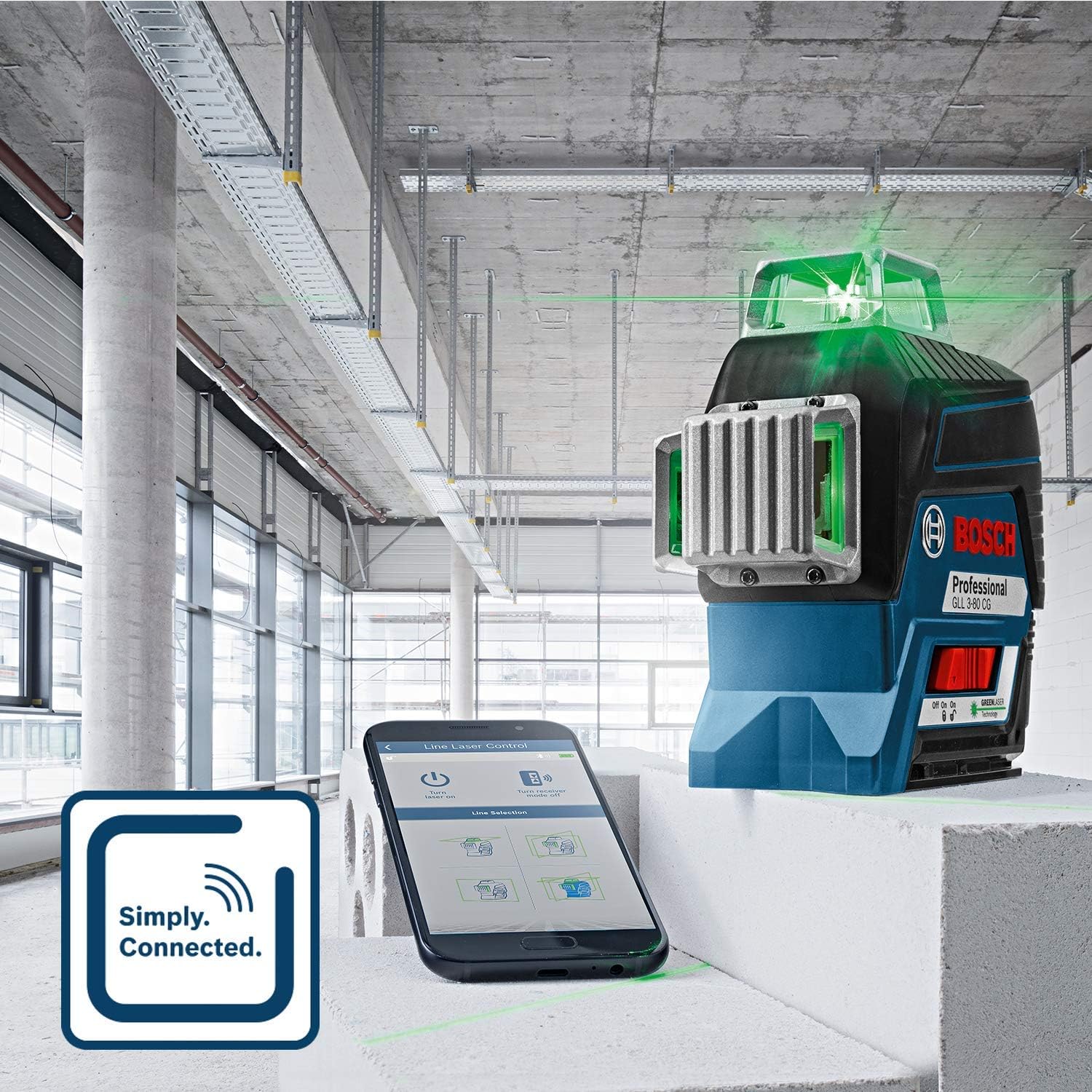 Buy Bosch Professional,Bosch GLL 3-80 CG Professional 12V Green Laser Level | 30m Range, Battery, App Control & L-BOXX - Gadcet UK | UK | London | Scotland | Wales| Near Me | Cheap | Pay In 3 | Electronics