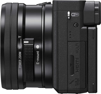 Sony,Sony Alpha 6400 | APS-C Mirrorless Camera with Sony 16-50 mm f/3.5-5.6 Power Zoom Lens ( Fast 0.02s Autofocus 24.2 Megapixels, 4K Movie Recording, Flip Screen for Vlogging ), Black - Gadcet.com