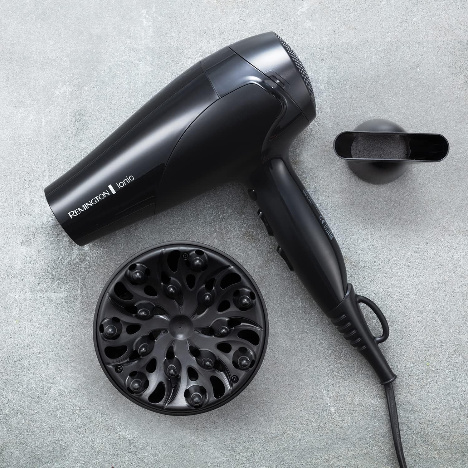 Buy Remington,Remington D3198 Ionic Hair Dryer - 2200W, Fast Professional Styling, Diffuser & Concentrator, 3 Heat/2 Speed Settings, Cool Shot - Black - Gadcet UK | UK | London | Scotland | Wales| Near Me | Cheap | Pay In 3 | Hair Dryers & Accessories