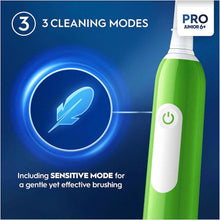 Buy Oral-B,Oral-B Pro Junior Kids Electric Toothbrush, Gifts For Kids, 1 Toothbrush Head, 3 Modes With Kid-Friendly Sensitive Mode, For Ages 6+, 2 Pin UK Plug, Green - Gadcet UK | UK | London | Scotland | Wales| Near Me | Cheap | Pay In 3 | Toothbrushes
