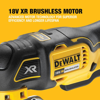 DeWalt XR 18V XR Brushless Cordless Multi tool (Bare Tool) - DCS355N-XJ