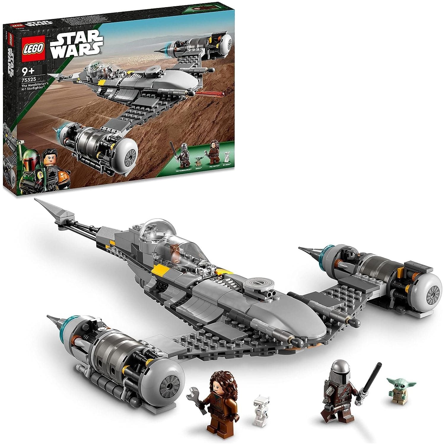 Buy LEGO,LEGO 75325 Star Wars The Mandalorian's N-1 Starfighter Building Toy, The Book of Boba Fett, Gift idea for Kids, Boys & Girls Age 9 Plus with Baby Yoda and Droid Figures - Gadcet UK | UK | London | Scotland | Wales| Ireland | Near Me | Cheap | Pay In 3 | Toys & Games